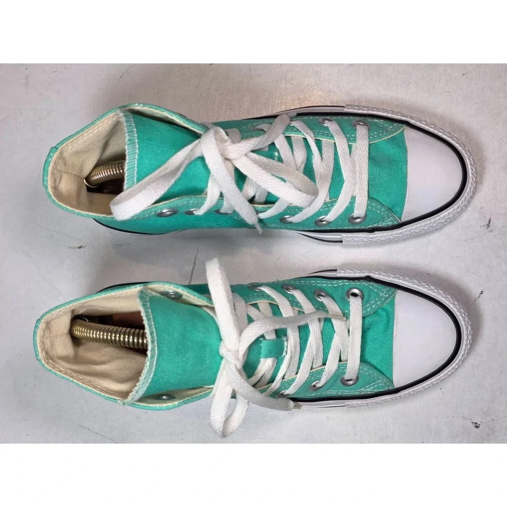 Converse Chuck Taylor All Star Men's Sneakers Size 4 Women's 6 Teal Hi Top Shoes - Picture 3 of 15